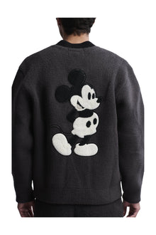 Mens | Cozychic Disney Classic Mickey Varsity Jacket | Carbon/Black