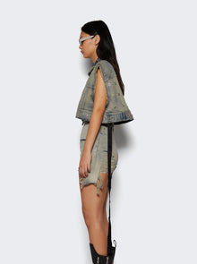 Rick Owens DRKSHDW | Cropped Jacket Sky | Blue