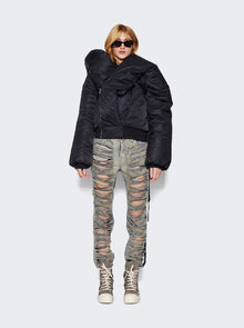 Women | Rick Owens DRKSHDW | Shredded Detroit Cut Jeans | Mineral Pearl