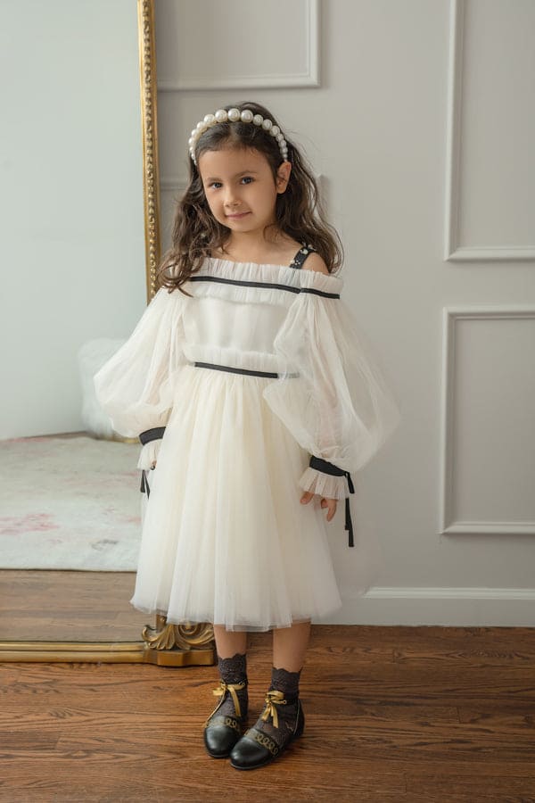 Girl | CocoIvory Tulle Dress | Ivory
