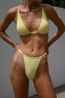 Océane Textured Bottoms | Lemon Waffle