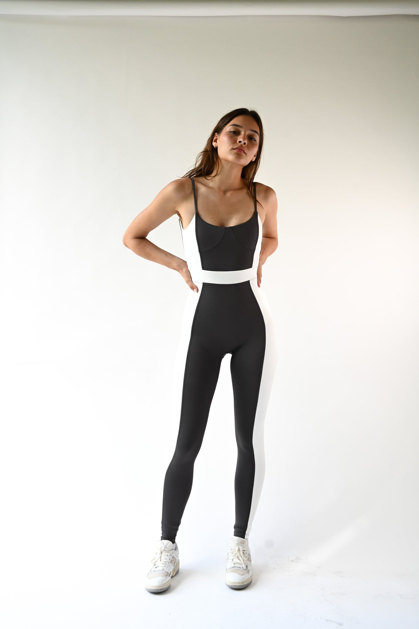 Mackenzie Belted Bodysuit | Charcoal