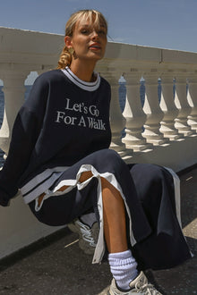 Tearaway Fleece Pants | Navy / White