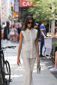 Anni Linen Top | White