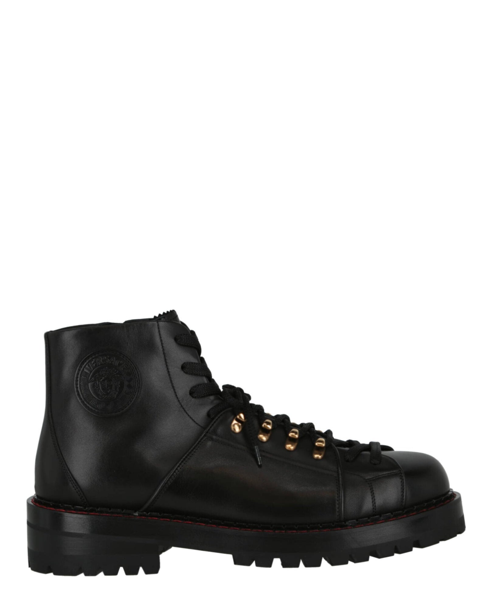 Versace | Medusa Leather Ankle Boots