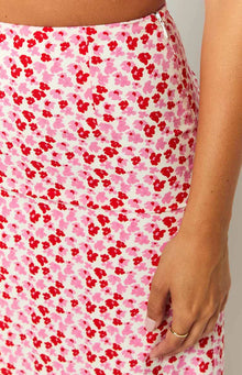 Dahlia Speckled Maxi Skirt | Pink And Red