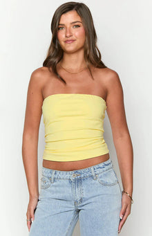 Daisy Tube Top | Yellow