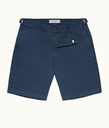 Dane Cotton Twill Longest-Length Cotton Twill Shorts | Classic Blue