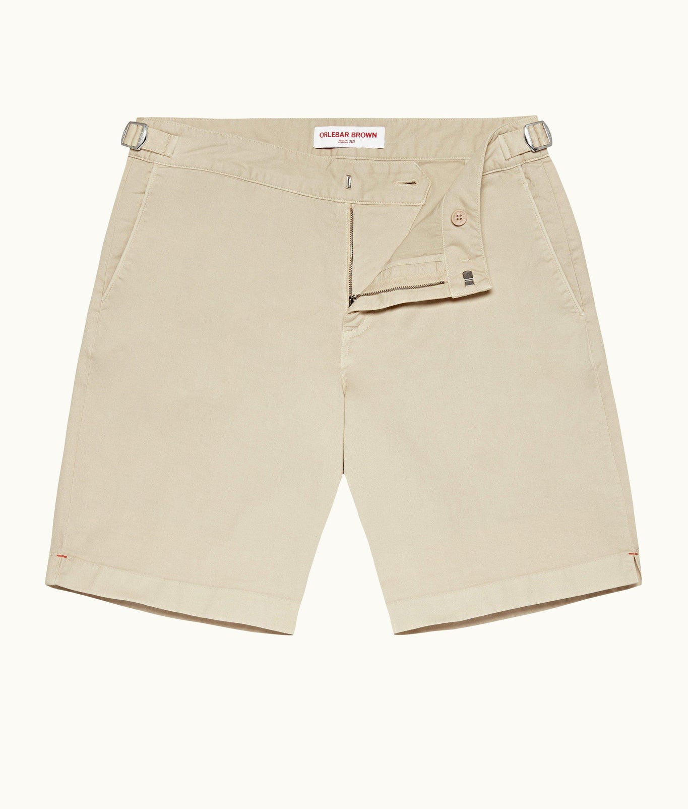 Dane Cotton Twill Longest-Length Cotton Twill Shorts | Oatmeal