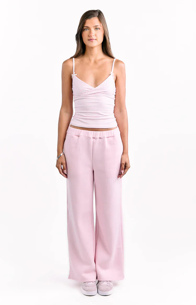 Dania Star Track Pants | Pink Burgundy