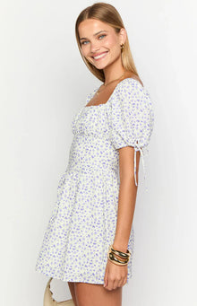 Danyal Floral Mini Dress | Purple