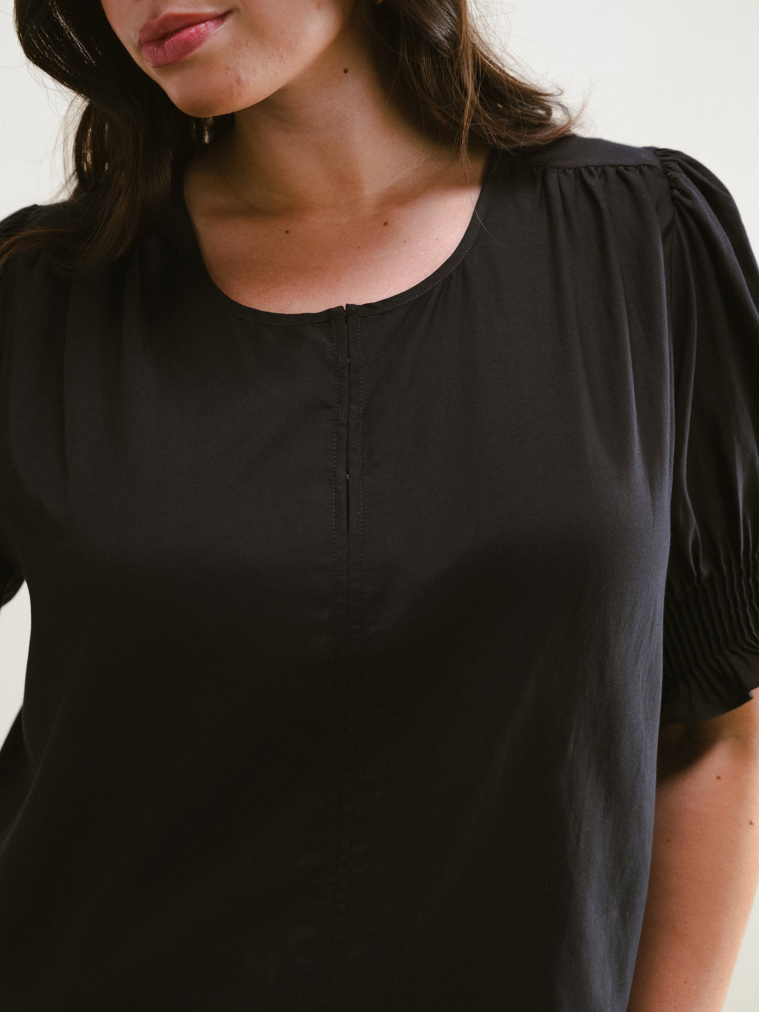 Lovely Short Sleeve Top | Black