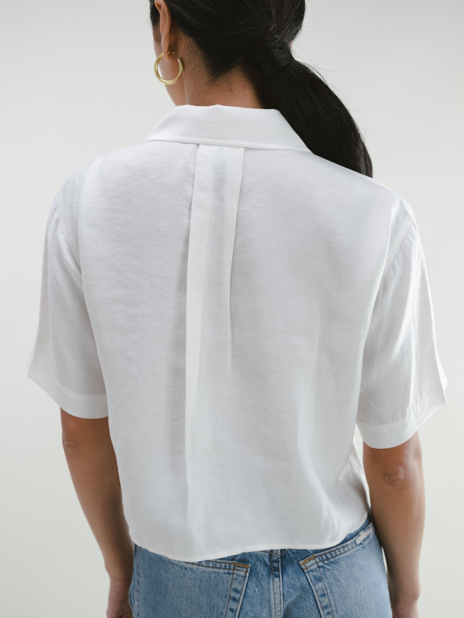 Playful Short Sleeve Top | White