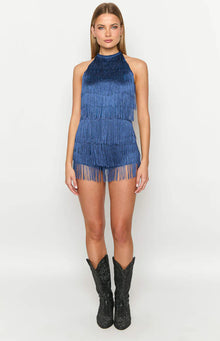 Demie Tassel Playsuit | Blue