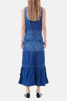 Denim Long Dress | Mid Blue Vintage