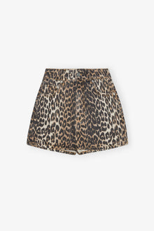 Denim Shorts | Leopard