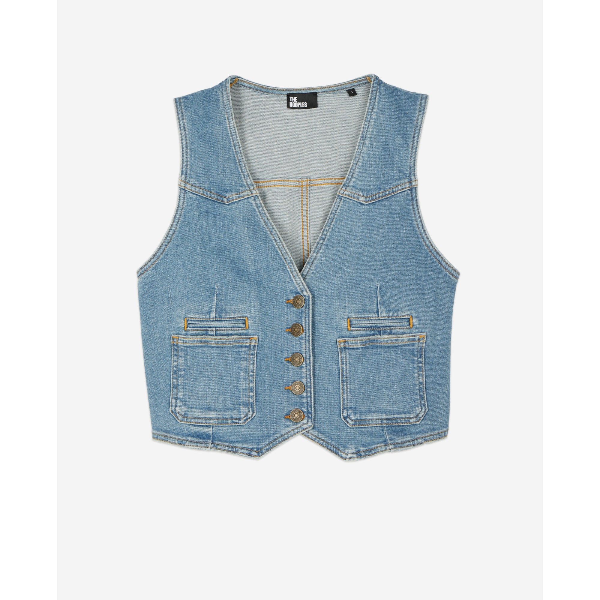 Denim Waistcoat | Women | Blue