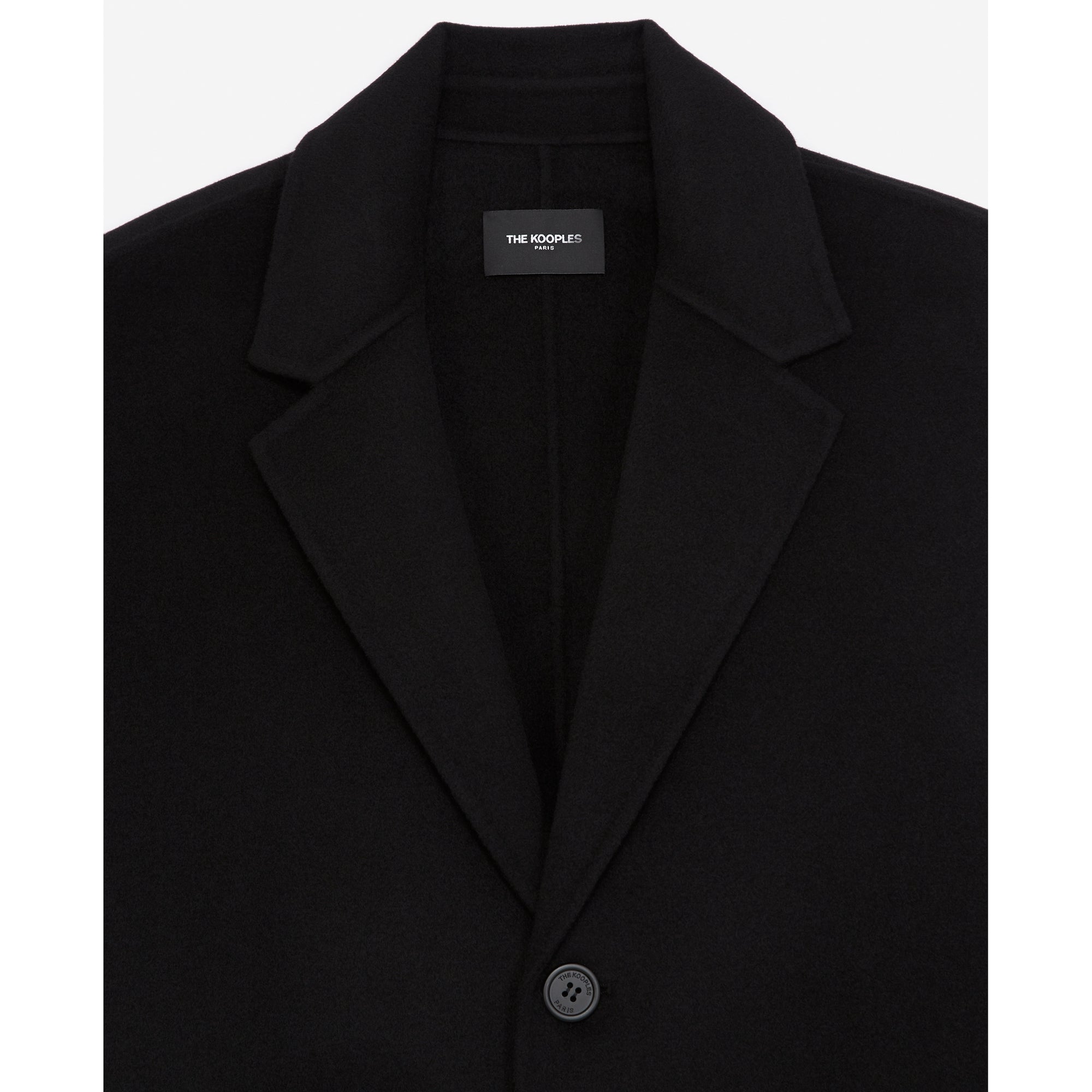 Double-Faced Wool Coat | Men | Black