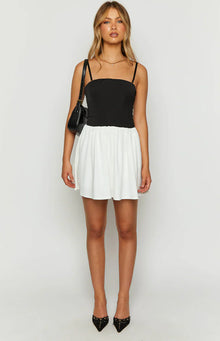 Draven Corset Mini Dress | Black And White