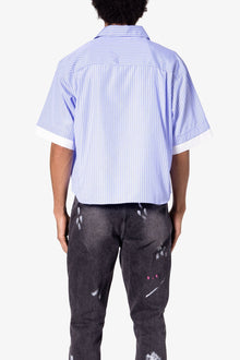 Dual Layered Striped Shirt | Blue