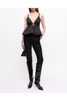 Duchesse Nylon Strap Top | Black (V1)