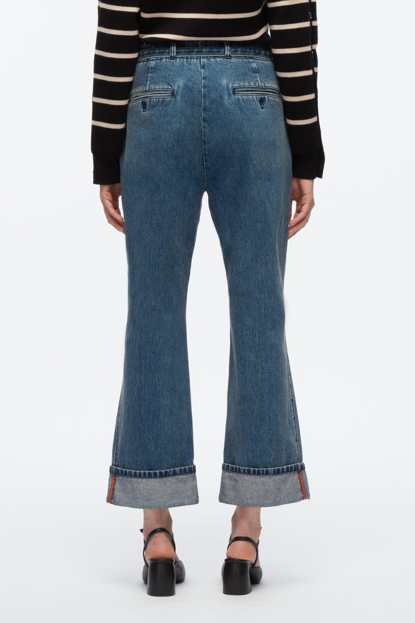 Denim Kick Flare Pant | Blue
