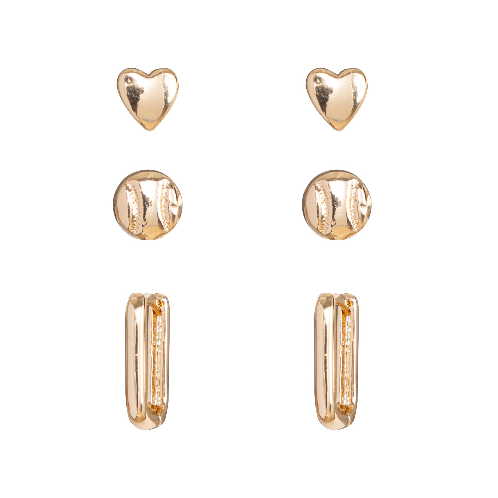 Bijoux Sport by Luv Aj Baseball Earring Set | Set of 3 Pairs | Gold