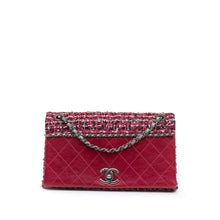 Chanel | Pre-Owned CC Lambskin and Tweed Flap | Red