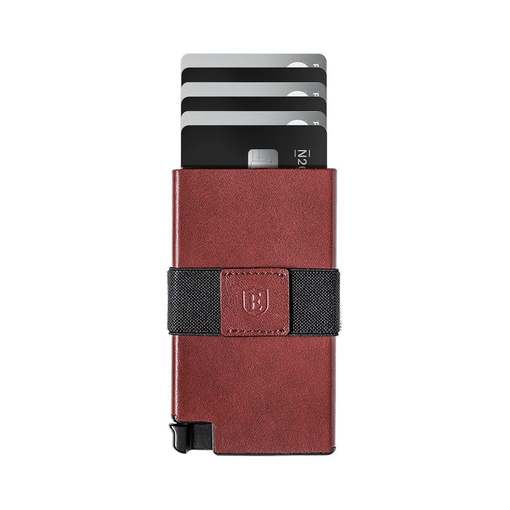 Leather Cardholder | Merlot Red