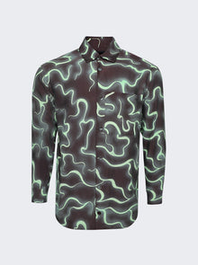 Men | Casella Meyer | Embroidered Jacquard Shirt | Brown & Lim