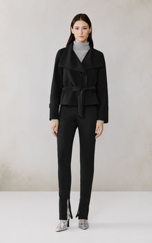 Emory Draped Jacket | Black