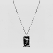 The Enamel Initial Pendant | Sterling Silver