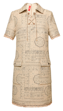 Short Sleeve Dress | Camel