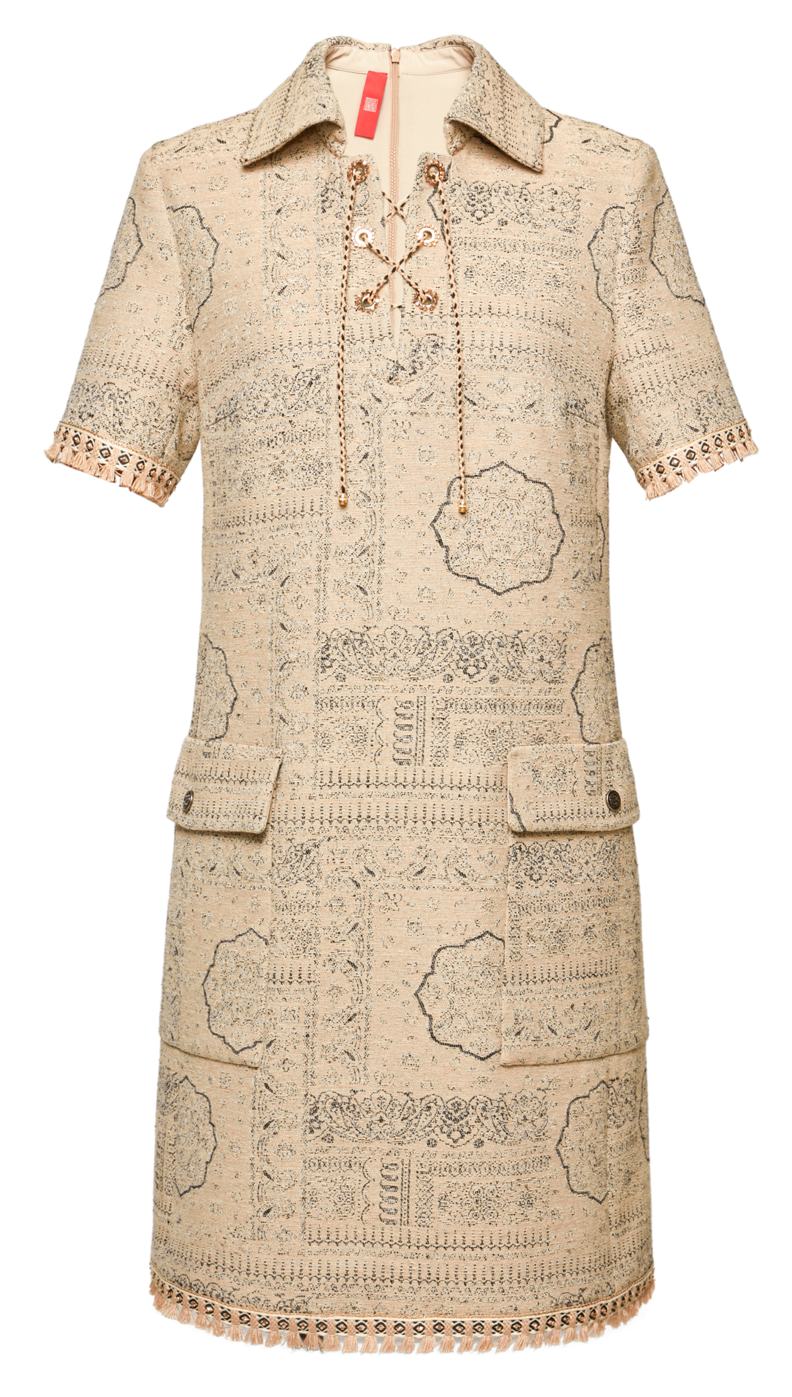 Short Sleeve Dress | Camel