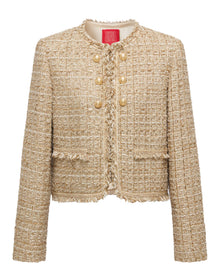 Tweed-Style Jacket | Golden
