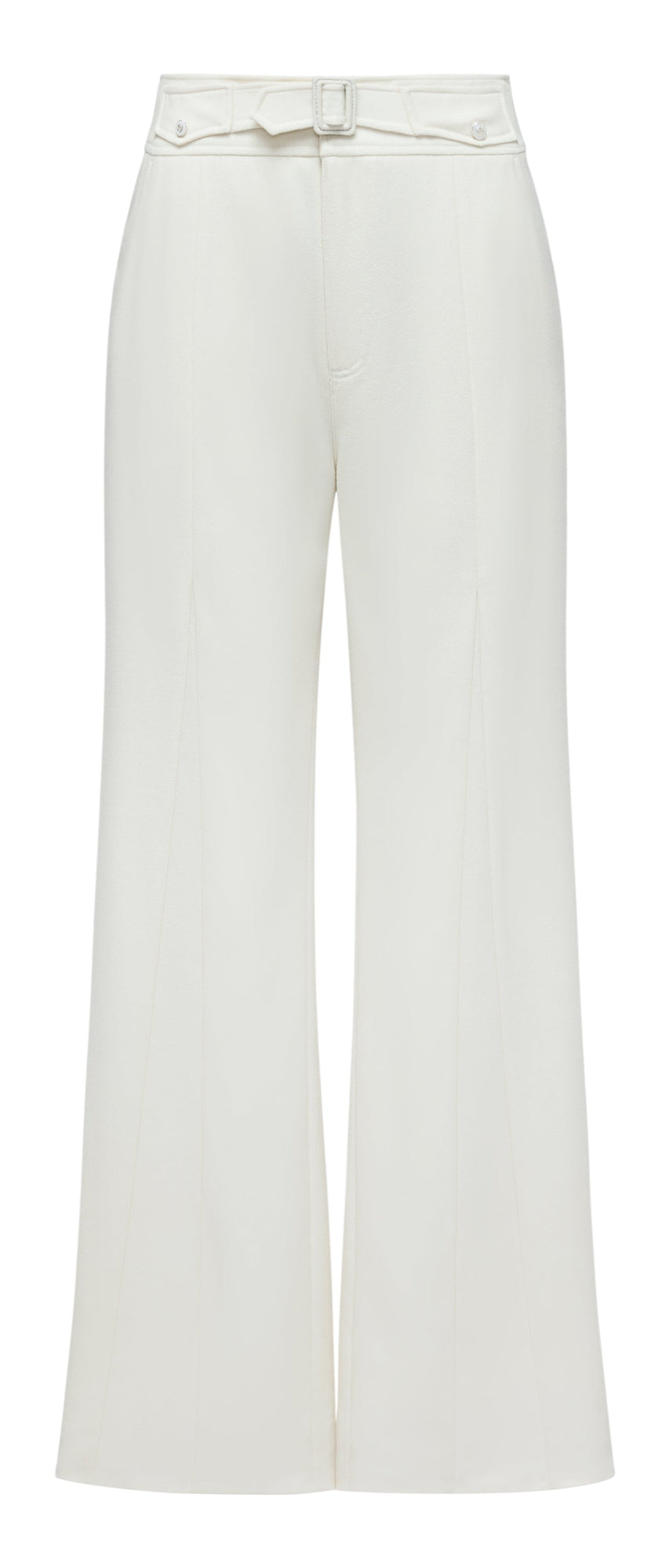 High-Waisted Wide-Leg Trouser | White