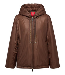 Hooded Cotton Coat | Brown
