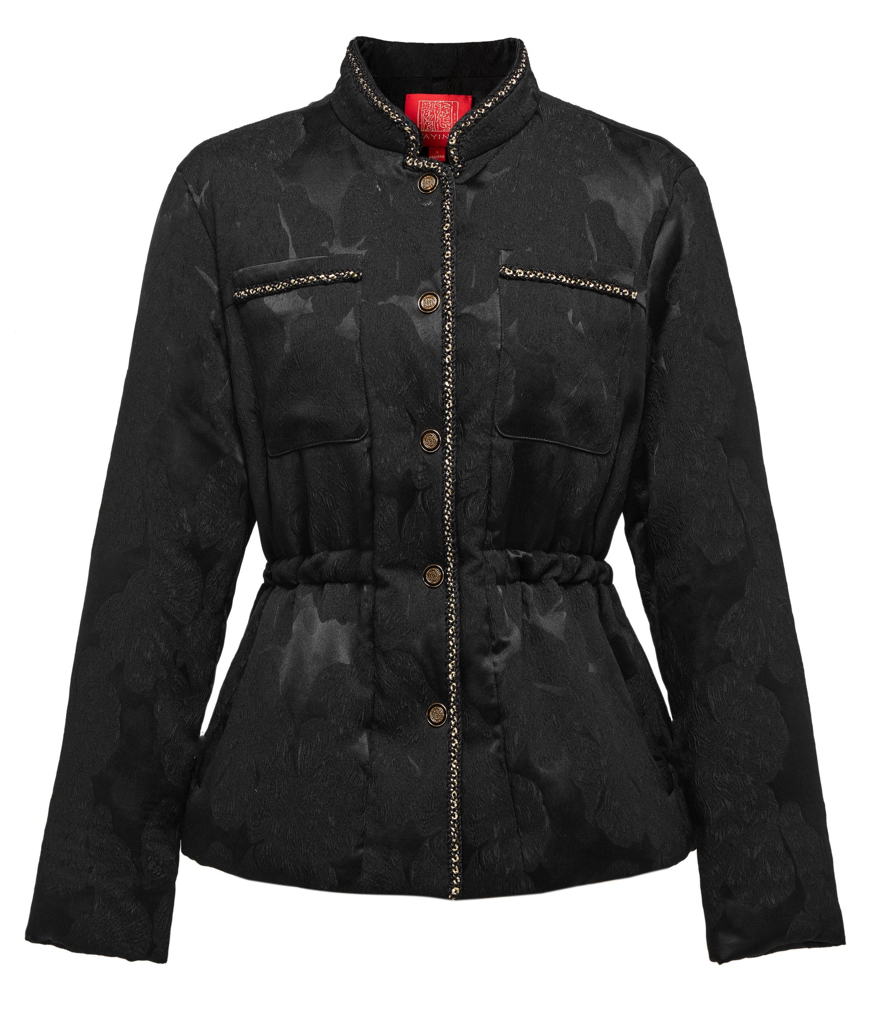 Textured Pattern Jacket | Black