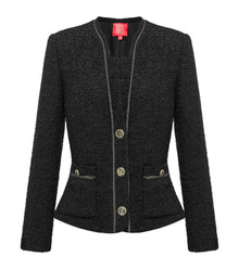 Wool New Chinese Style Coat | Black