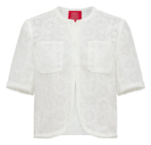Water-Soluble Lace Jacket | White
