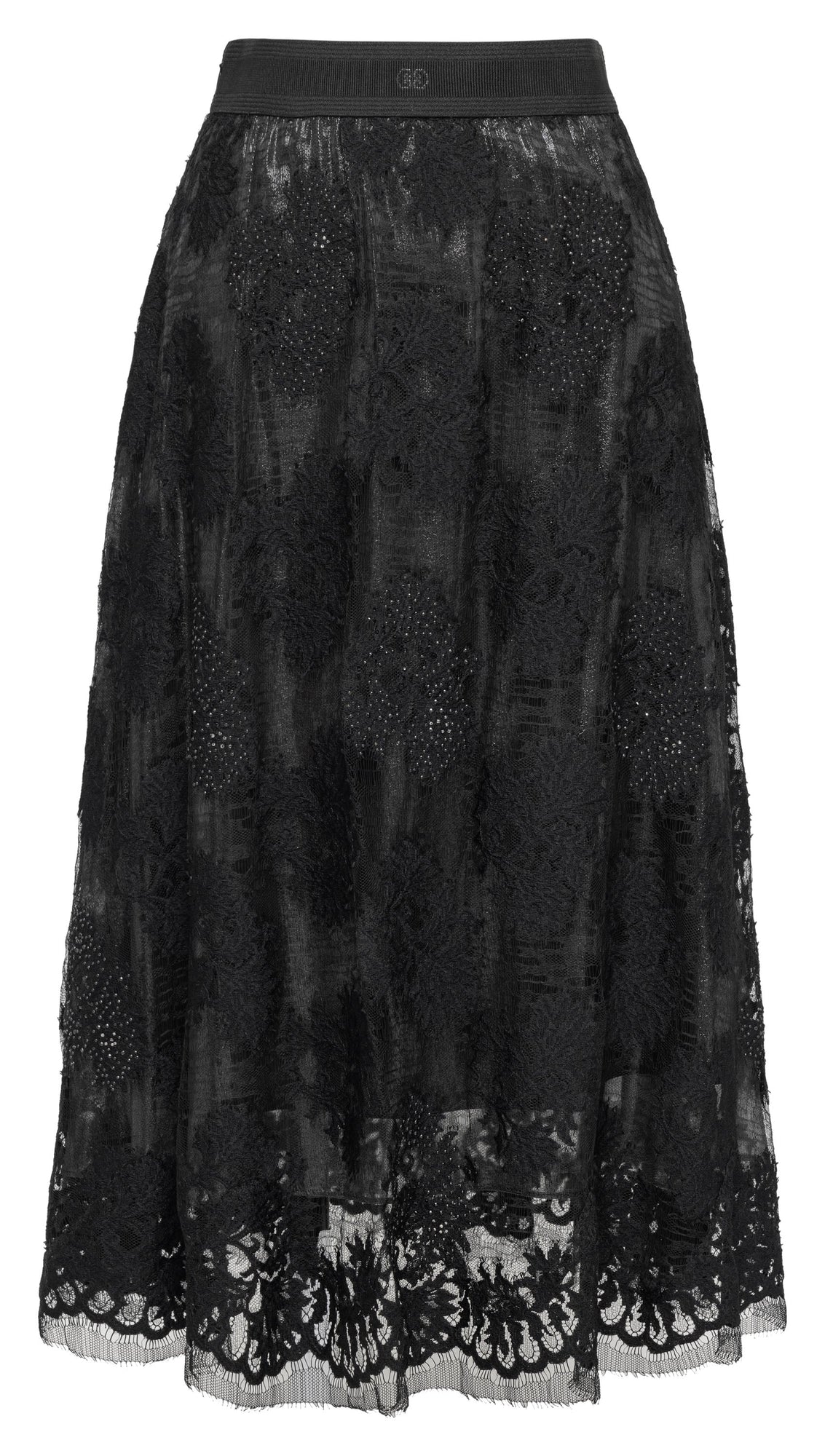 Elegant High-Waist Skirt | Black
