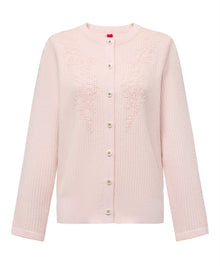 Knit Cardigan Sweater | Pink