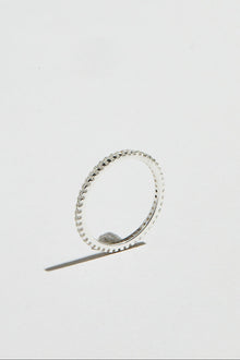 The M Essential Pave Band | Rhodium Plated Brass