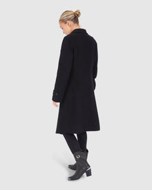 Women | Envy Me Wool Blend Zipped Coat | Black