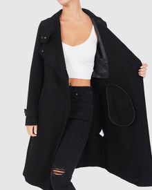 Envy Me Zipped Coat | Women | Black