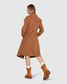 Women | Envy Me Wool Blend Zipped Coat | Camel