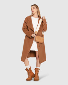 Women | Envy Me Wool Blend Zipped Coat | Camel