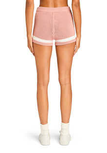 Womens | Nell Crochet Short | Mauve/Eggshell