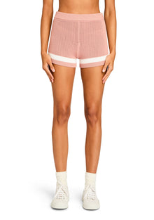 Womens | Nell Crochet Short | Mauve/Eggshell