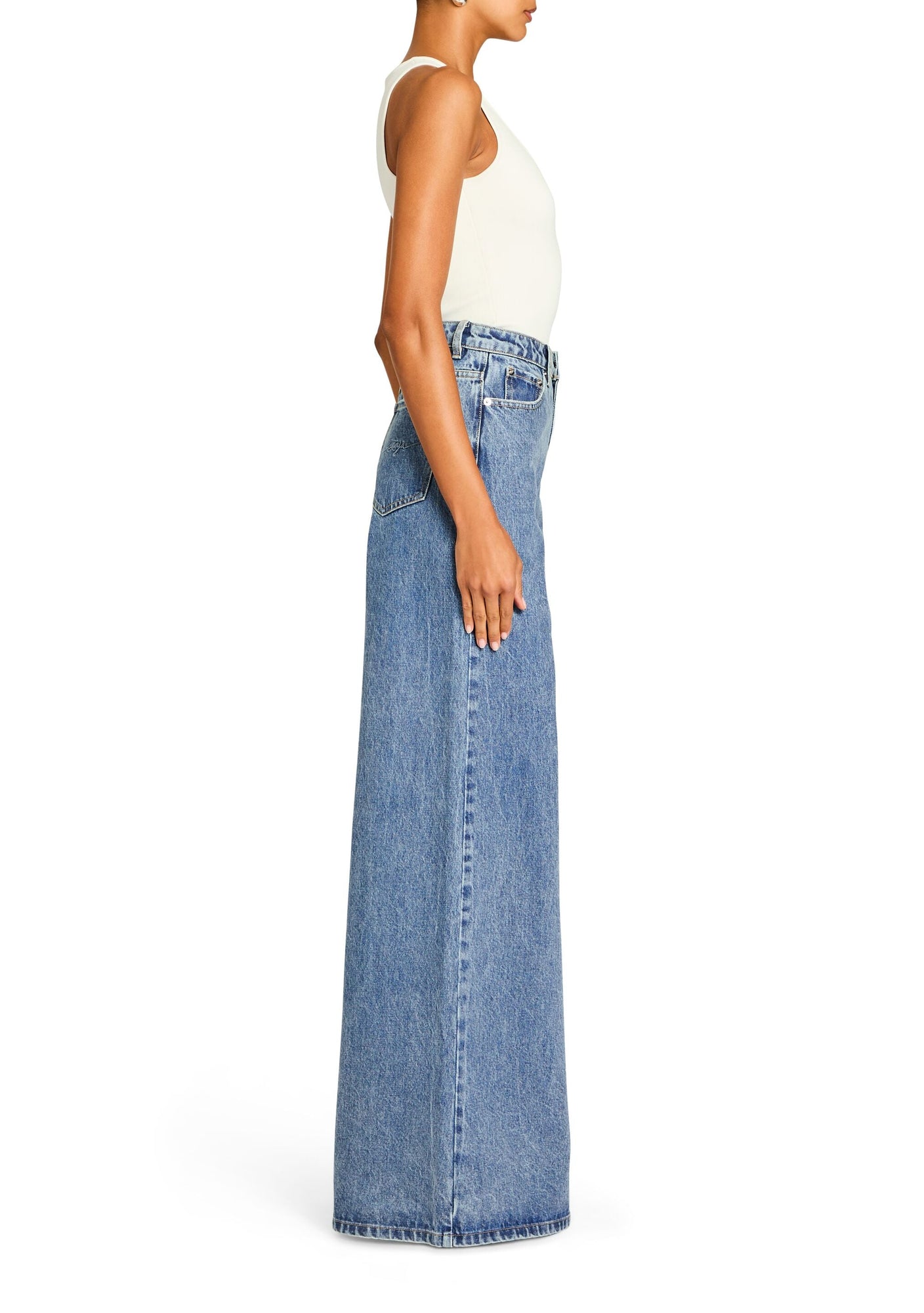 Womens | Lena Ultra Wide Leg Jean | Lakeside
